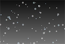 JS+CSS雪花飘落动画效果