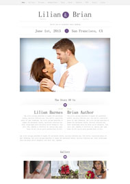 幸福恋人主页html5模板