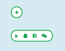 jQuery点击滑动显示分享按钮代码