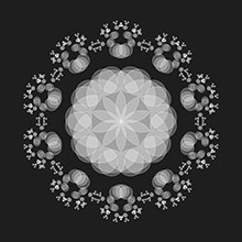 HTML5 Canvas花环动画特效