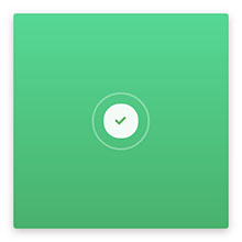 CSS3点击按钮圆形进度打钩效果
