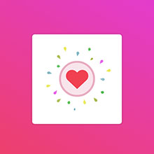 css3 svg爱心点赞动画特效