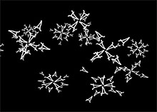 创意字母A雪花CSS3特效