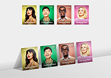 css3图片3d倾斜列表特效