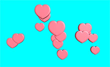 Canvas爱心气球漂浮动画特效