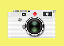 CSS3银白色数码照相机特效