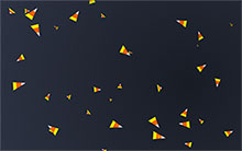 HTML5三角纸屑飘落动画特效