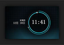 SVG科技感十足的本地时钟特效