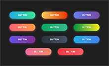 CSS3彩色渐变圆角按钮特效
