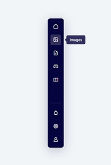 CSS3竖直图标导航工具栏特效