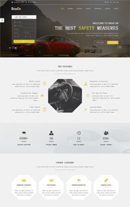 汽车经销商单页模板