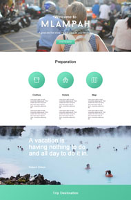 温泉度假公司网页模板