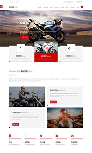 摩托车改装车行网站模板