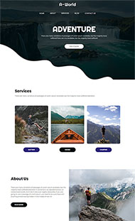 简约旅游门户企业网站模板