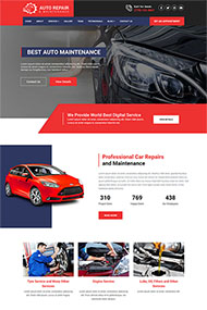 4S汽车维修店铺静态模板