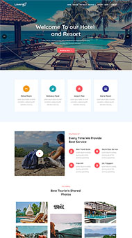 酒店旅游团购推荐单页模板