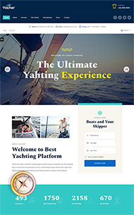 游艇轮船租赁服务公司网站模板