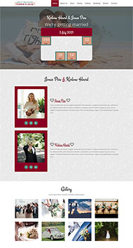 举办婚礼倒计时网站模板