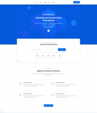 云虚拟主机运营商网站模板