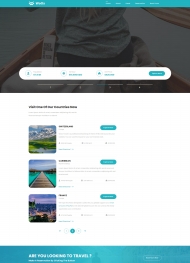 瑞士风光旅行宣传网站模板