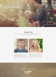 婚恋故事婚礼邀请引导页网站模板