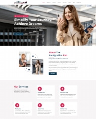 旅行移民签证服务网站模板