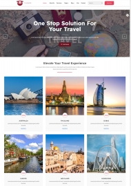 一站式旅行解决服务公司网站模板