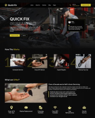 HTML5汽车保养维修服务机构