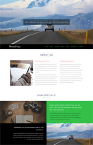 宽屏大气旅行网站模板