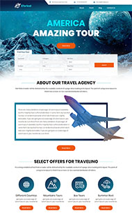 宽屏环球旅行网站模板