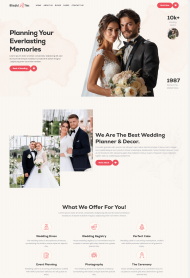 CSS婚礼策划服务机构宣传