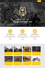 重型机车摩托车网站模板